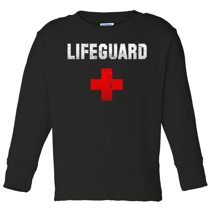 Lifeguard Vintage Logo Toddler Long Sleeve Shirt