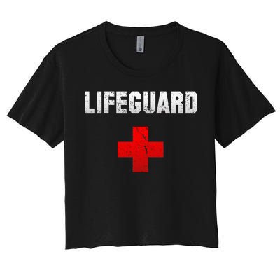 Lifeguard Vintage Logo Women's Crop Top Tee