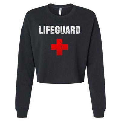 Lifeguard Vintage Logo Cropped Pullover Crew