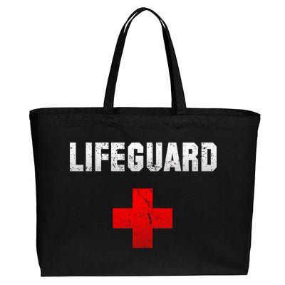 Lifeguard Vintage Logo Cotton Canvas Jumbo Tote