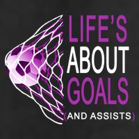 Life's About Goals And Assist Soccer Quote Adult Drive Performance Visor