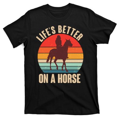 Life's Better On A Horse Cowgirl Vintage T-Shirt