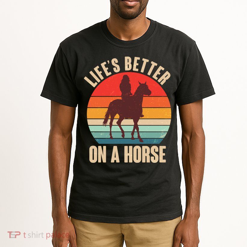 Life's Better On A Horse Cowgirl Vintage Tall T-Shirt