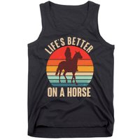 Life's Better On A Horse Cowgirl Vintage Tank Top