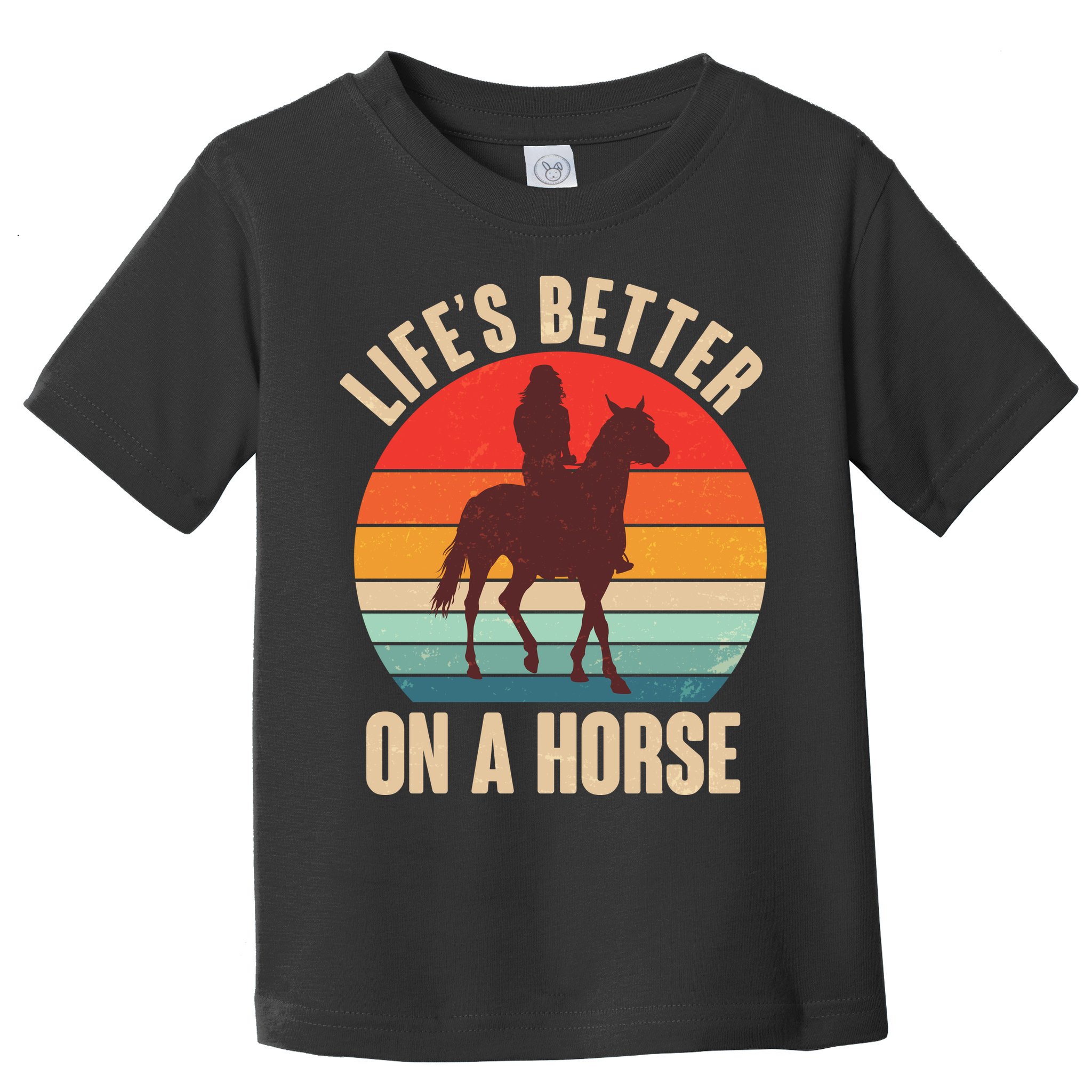 Life's Better On A Horse Cowgirl Vintage Toddler T-Shirt