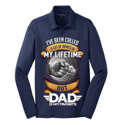 Lifetime Dad Silk Touch Performance Long Sleeve Polo