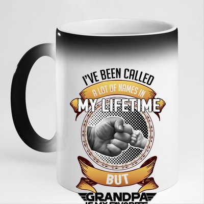 Lifetime Grandpa 11oz Black Color Changing Mug