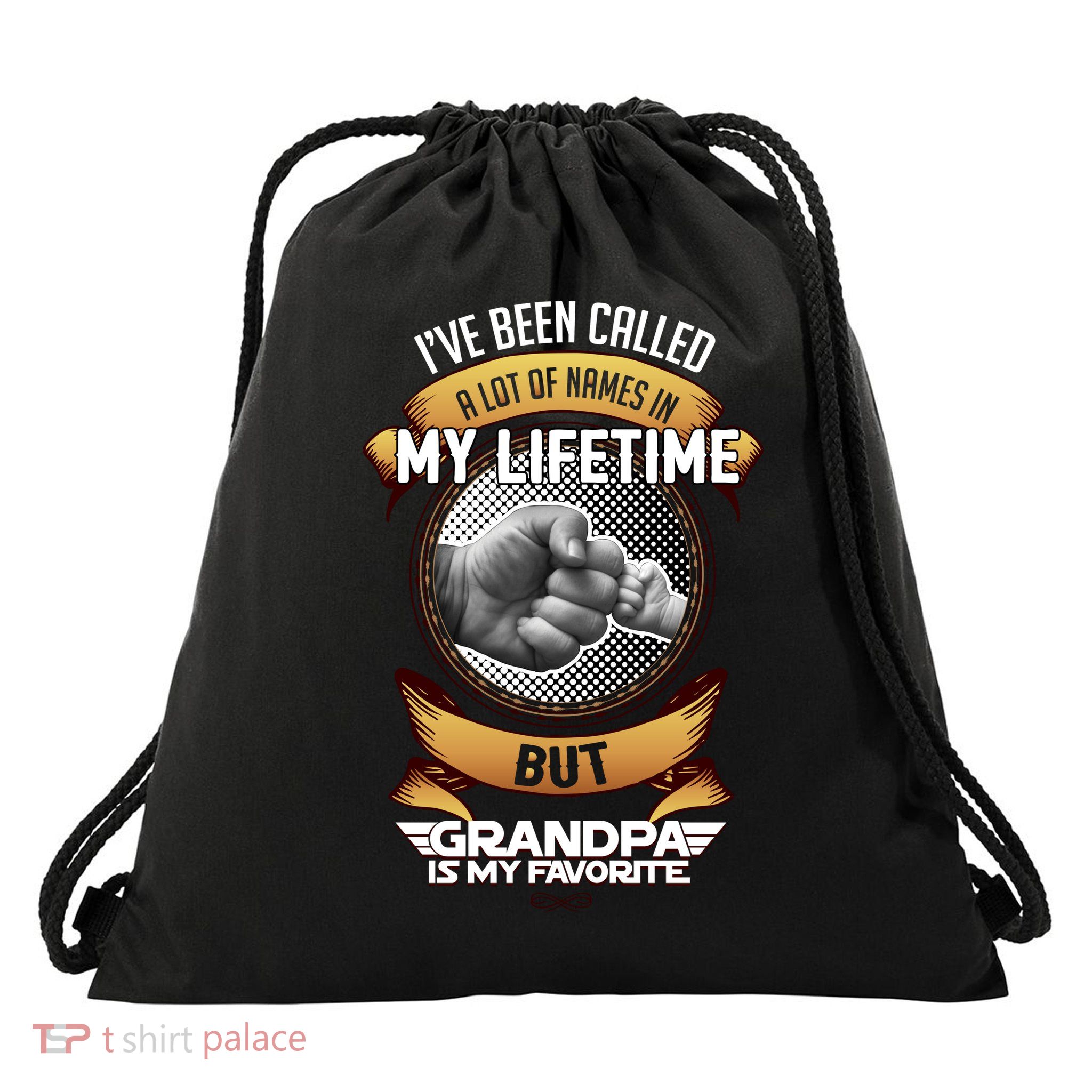 Lifetime Grandpa Drawstring Bag