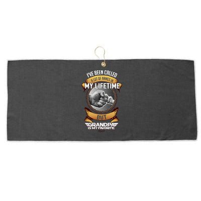 Lifetime Grandpa Large Microfiber Waffle Golf Towel