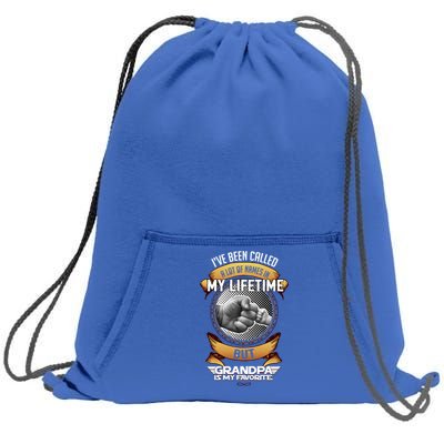 Lifetime Grandpa Sweatshirt Cinch Pack Bag