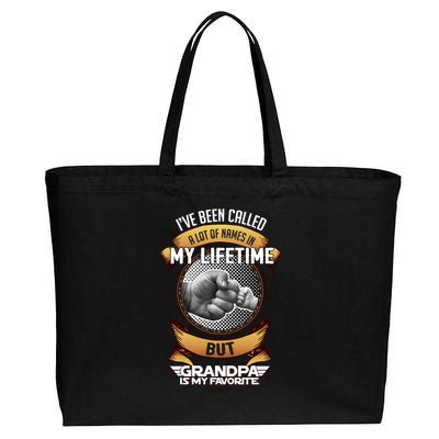 Lifetime Grandpa Cotton Canvas Jumbo Tote