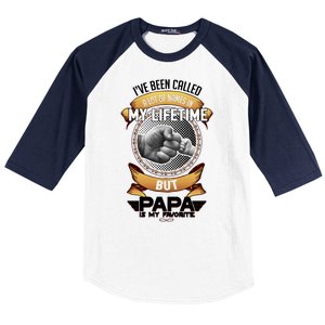 Lifetime Papa Baseball Sleeve Shirt