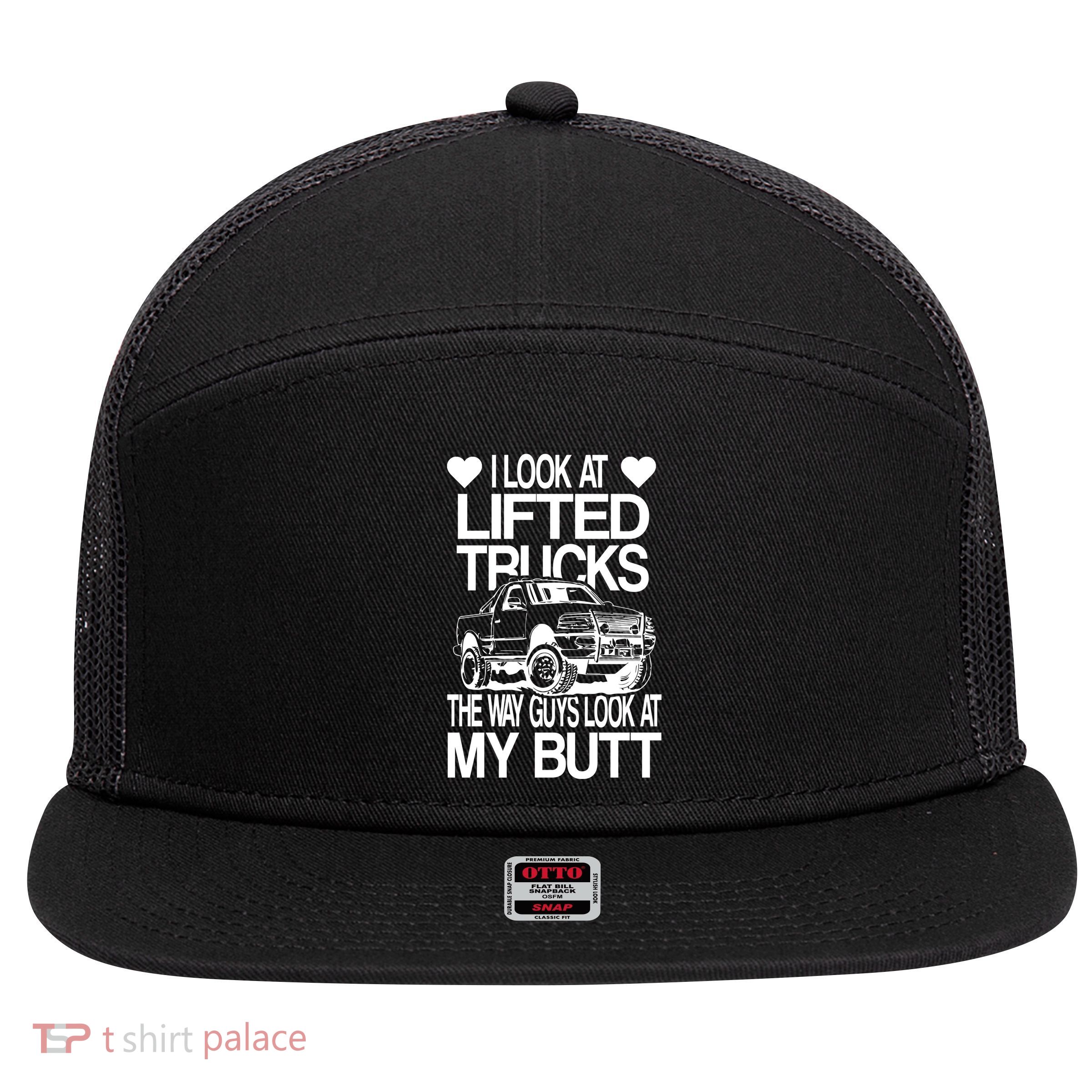 Lifted Truck 7 Panel Mesh Trucker Snapback Hat