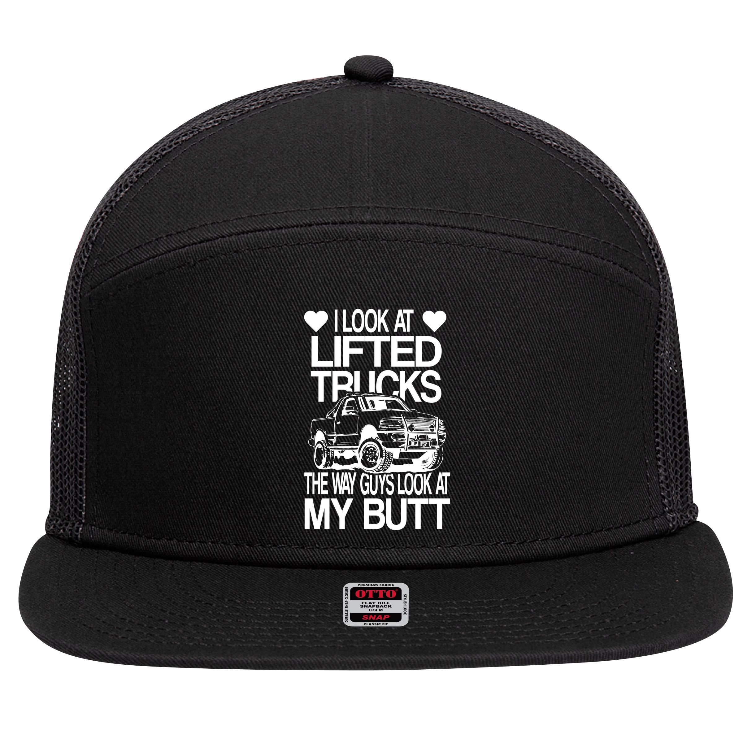 Lifted Truck 7 Panel Mesh Trucker Snapback Hat
