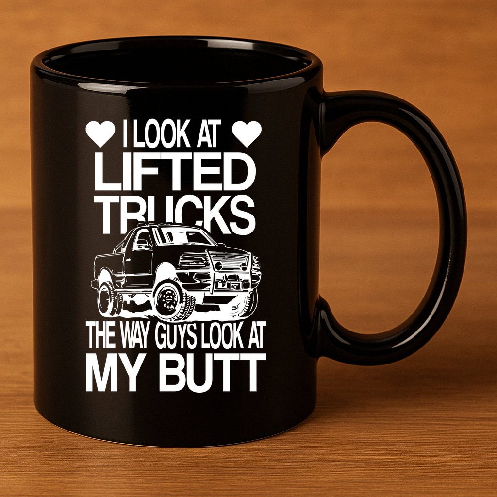 Lifted Truck 11oz C Handle Ceramic Mug