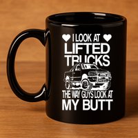Lifted Truck 11oz C Handle Ceramic Mug