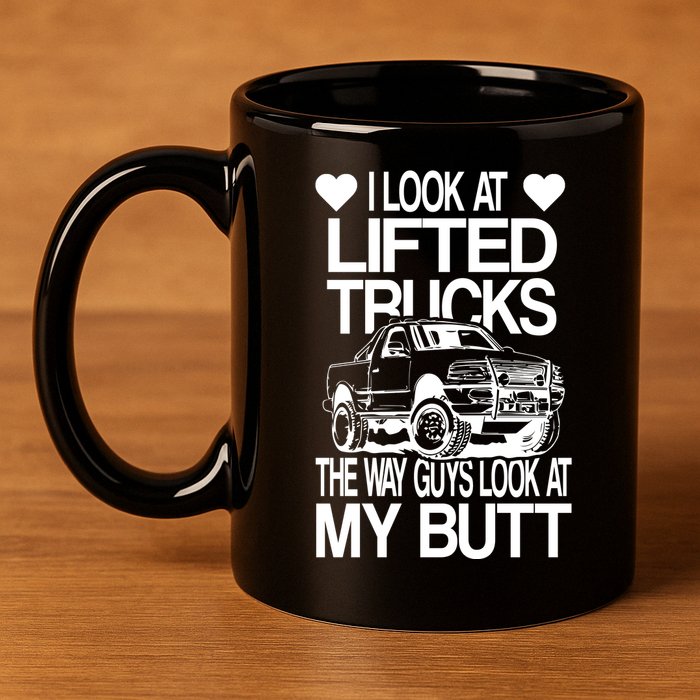 Lifted Truck 11oz C Handle Ceramic Mug