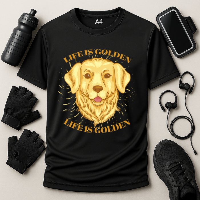Life Is Golden Dog Cooling Performance Crew T-Shirt