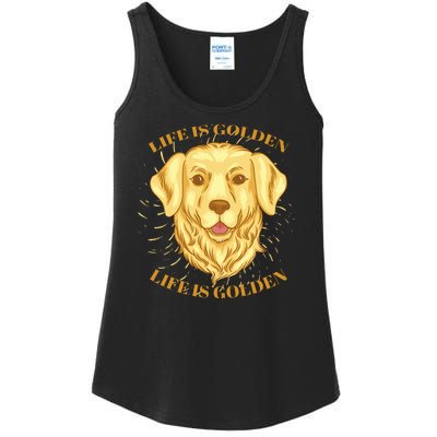 Life Is Golden Dog Ladies Essential Tank