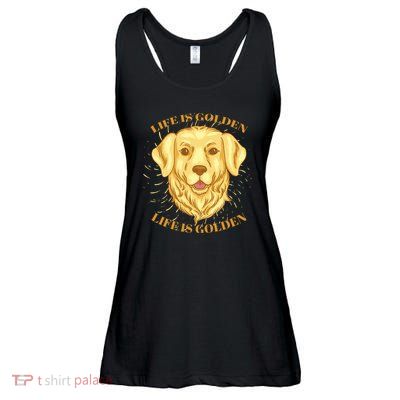 Life Is Golden Dog Ladies Essential Flowy Tank