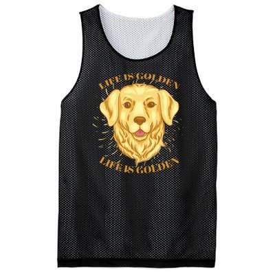 Life Is Golden Dog Mesh Reversible Basketball Jersey Tank