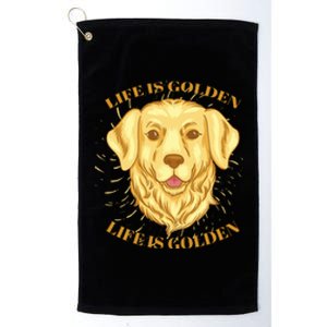 Life Is Golden Dog Platinum Collection Golf Towel