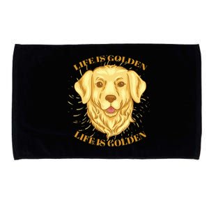 Life Is Golden Dog Microfiber Hand Towel