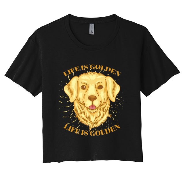 Life Is Golden Dog Crop Top