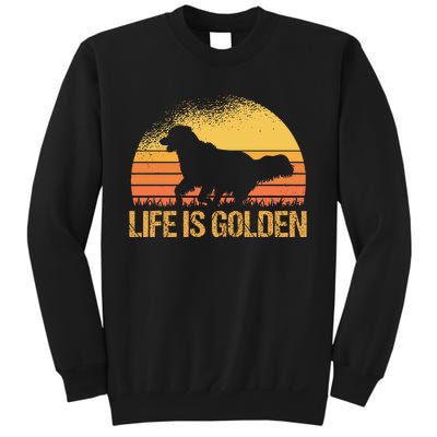 Life Is Golden Dog Golden Retriever Lover Golden Retriever Sweatshirt