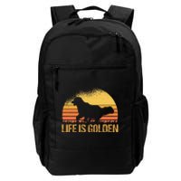 Life Is Golden Dog Golden Retriever Lover Golden Retriever Daily Commute Backpack