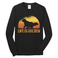 Life Is Golden Dog Golden Retriever Lover Golden Retriever Tall Long Sleeve T-Shirt