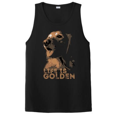 Life Is Golden Retriever Dog Premium PosiCharge Competitor Tank