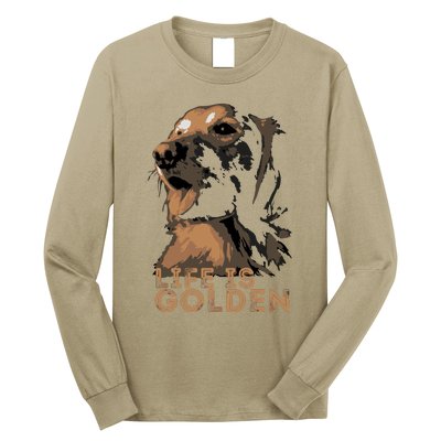 Life Is Golden Retriever Dog Premium Long Sleeve Shirt