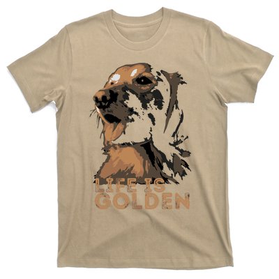 Life Is Golden Retriever Dog Premium T-Shirt