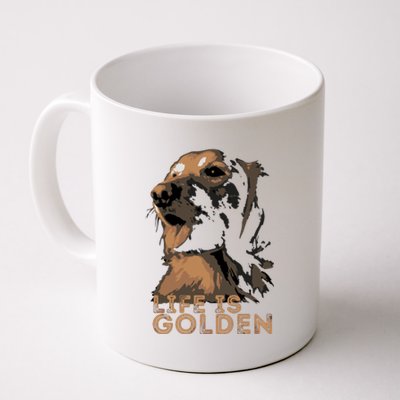 Life Is Golden Retriever Dog Premium Coffee Mug