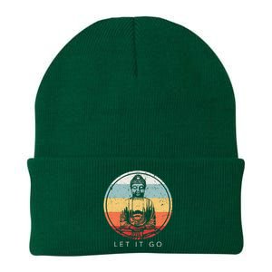 Let It Go Buddha Meditation Zen Buddhist Gift Knit Cap Winter Beanie