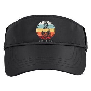 Let It Go Buddha Meditation Zen Buddhist Gift Adult Drive Performance Visor