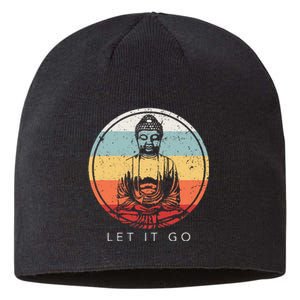 Let It Go Buddha Meditation Zen Buddhist Gift Sustainable Beanie