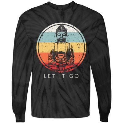 Let It Go Buddha Meditation Zen Buddhist Gift Tie-Dye Long Sleeve Shirt