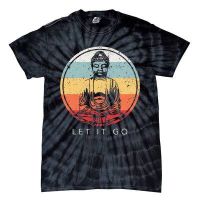 Let It Go Buddha Meditation Zen Buddhist Gift Tie-Dye T-Shirt