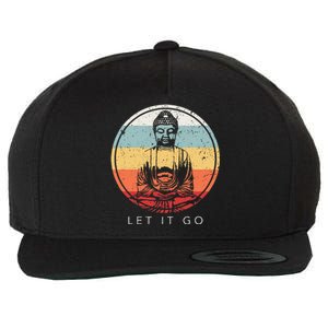 Let It Go Buddha Meditation Zen Buddhist Gift Wool Snapback Cap