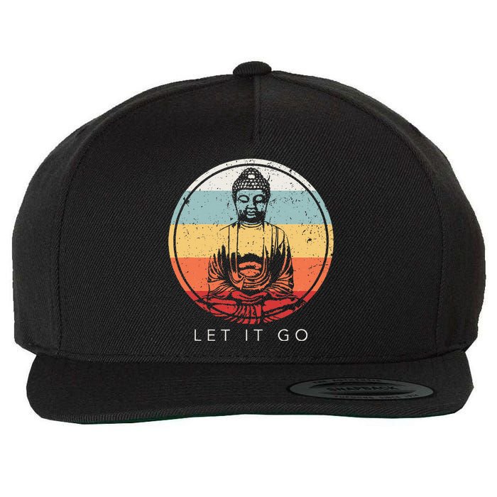 Let It Go Buddha Meditation Zen Buddhist Gift Wool Snapback Cap