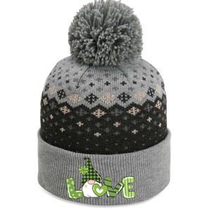 Love Irish Gnome Cute St Patricks Day The Baniff Cuffed Pom Beanie