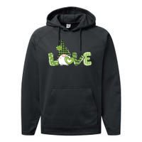 Love Irish Gnome Cute St Patricks Day Performance Fleece Hoodie