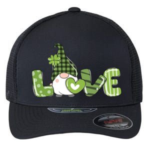 Love Irish Gnome Cute St Patricks Day Flexfit Unipanel Trucker Cap