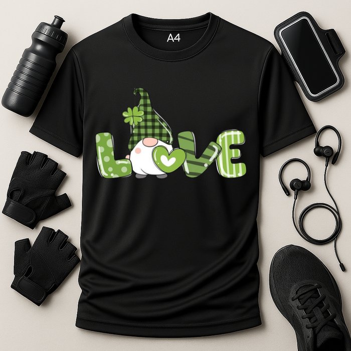 Love Irish Gnome Cute St Patricks Day Performance Shirt
