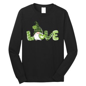 Love Irish Gnome Cute St Patricks Day Long Sleeve Shirt