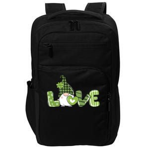 Love Irish Gnome Cute St Patricks Day Impact Tech Backpack