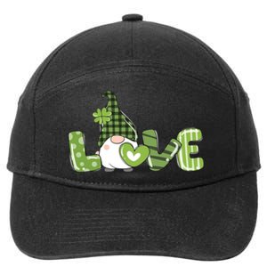 Love Irish Gnome Cute St Patricks Day 7-Panel Snapback Hat