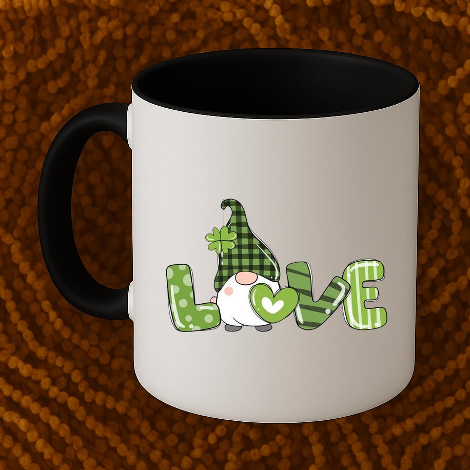 Love Irish Gnome Cute St Patricks Day Mug